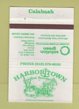 Matchbook Cover - Harbortown Seafood Restaurant Calabash 40 Strike