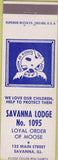 Matchbook Cover - Matchbook Cover Moose Lodge Savanna IL