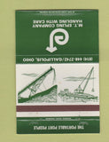 Matchbook Cover - Mount Epling Company Gallipolis OH cranes 40 Strike