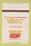 Matchbook Cover - WHBY Radio Appleton WI 40 Strike