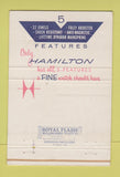 Matchbook Cover - Hamilton Watches Van Cott Binghamton NY 40 Strike