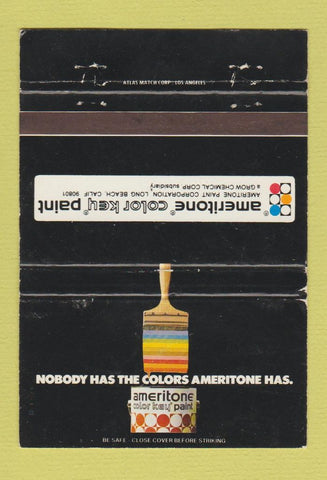 Matchbook Cover - Ameritone Paint Long Beach CA 40 Strike