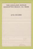 Matchbook Cover - Mangos Manhattan Beach CA 40 Strike