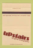 Matchbook Cover - Upstairs Atlanta GA 40 Strike