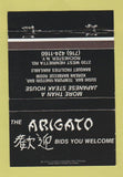 Matchbook Cover - Arigato Japanese Steak House Rochester NY 40 Strike