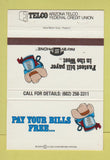 Matchbook Cover - Telco Arizona Credit Union AZ 40 Strike