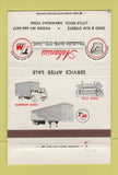 Matchbook Cover Arkansas Trailer Manufacturing Little Rock AR Trucking 40 Strike