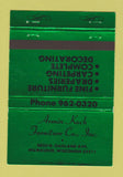 Matchbook Cover - Armin Koch Furniture Milwaukee WI GREEN 40 Strike