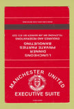 Matchbook Cover - Manchester United Soccer Suites SAMPLE UK England 40 Strike