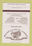 Matchbook Cover Weaverville Milling Company Restaurant Weaverville NC 40 Strike