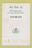 Matchbook Cover - Fred Weber St Louis MO Building Materials Highway 40 Strike