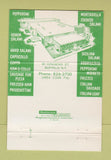 Matchbook Cover - Bison Products Meat Buffalo NY 40 Strike