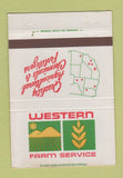 Matchbook Cover - Western Farm Service San Ramon CA 40 Strike