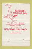 Matchbook Cover - Masterson's Walnut Creek Station CA 40 Strike