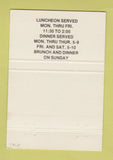 Matchbook Cover - Athols Steak House Athol MA 40 Strike