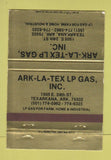 Matchbook Cover - Ark La Tex LP Gas Texarkana AR GOLD 40 Strike