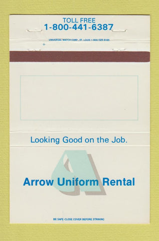 Matchbook Cover - Arrow Uniform Rental 40 Strike