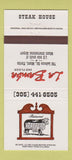 Matchbook Cover - La Bamba Hereford Grill Miami FL  30 Strike