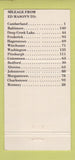 Matchbook Cover - Ed Mason's Restaurant Saloon Cumberland MD 30 Strike