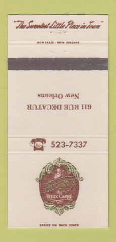 Matchbook Cover - Honey's Du Vieux Capre New Orleans LA 30 Strike