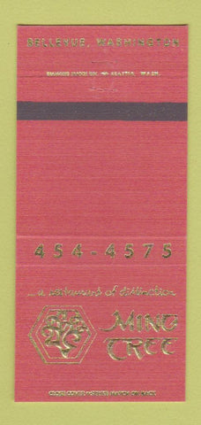 Matchbook Cover - Ming Tree Chinese Bellevue WA 30 Strike