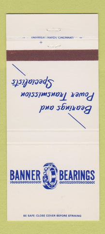 Matchbook Cover - Banner Bearings Charleston Princeton WV Oakwood VA 30 Strike