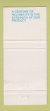 Matchbook Cover - Blue Strand Wire Rope 1986 Canada 30 Strike