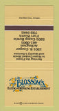 Matchbook Cover - Blossom's Restaurant Fort Worth Arlington TX 30 Strike