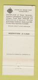 Matchbook Cover - Tom Sarris' Orleans House Arlington VA 30 Strike
