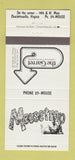 Matchbook Cover - Mousetrap the Garret Charlottesville VA 30 Strike