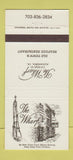 Matchbook Cover - The Wharf Restaurant Seafood Alexandria VA 30 Strike