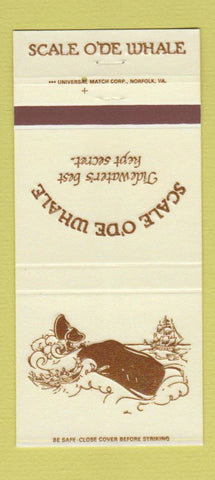 Matchbook Cover - Scale O'De Whale Restaurant Portsmouth VA 30 Strike