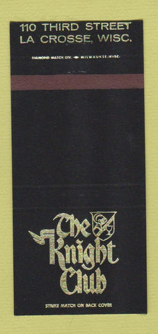 Matchbook Cover - The Knight Club La Crosse WI 30 Strike