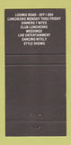 Matchbook Cover - Layton Place Restaurant WEAR 30 Strike