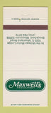 Matchbook Cover - Maxwell's Restaurant Brookfield WI 30 Strike