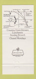 Matchbook Cover - Fox and Hounds Restaurant Hubertus WI 30 Strike