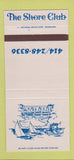 Matchbook Cover - The Shore Club Lake Geneva WI 30 Strike