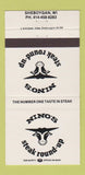 Matchbook Cover - Nino's Steak Round Up Sheboygan WI 30 Strike