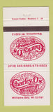 Matchbook Cover - Charley O's Restaurant Wauwatosa WI 30 Strike