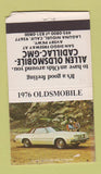 Matchbook Cover - Allen Oldsmobile Cadillac Laguna Niguel CA BOBTAIL 30 Strike