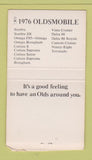 Matchbook Cover - Allen Oldsmobile Cadillac Laguna Niguel CA BOBTAIL 30 Strike