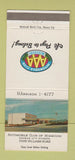 Matchbook Cover - AAA Auto Club Kansas City MO car 30 Strike