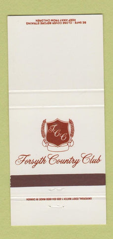 Matchbook Cover - Forsyth Country Club NC 30 Strike