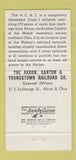 Matchbook Cover - Akron Canton Youngstown Railroad AC&Y 30 Strike