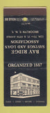Matchbook Cover - Bay Ridge Savings Loan Brooklyn NY WEAR 30 Stick