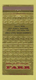 Matchbook Cover - Farr Cummins Diesel Sales Birmingham AL 30 Strike