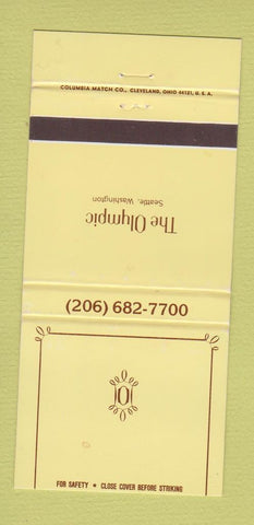 Matchbook Cover - The Olympic Seattle WA 30 Strike