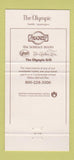 Matchbook Cover - The Olympic Seattle WA 30 Strike