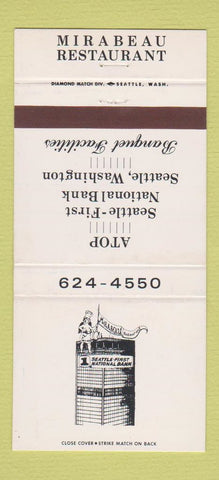 Matchbook Cover - Mirabeau Restaurant Seattle WA 30 Strike