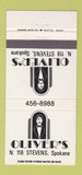 Matchbook Cover - Oliver's Restaurant Spokane WA 30 Strike
